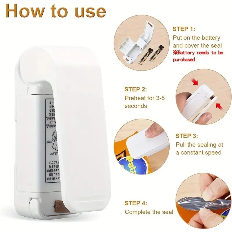 Portable Food Bag Sealer